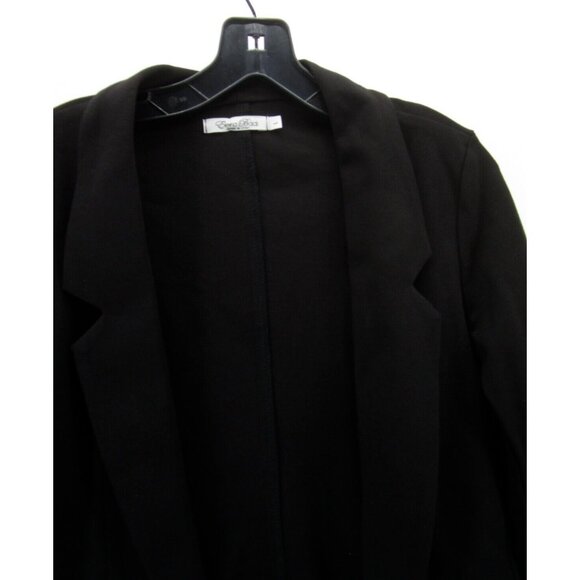 Elena Baldi Blazer Large Open Jacket Coat Career Stretch Pockets - Picture 2 of 9